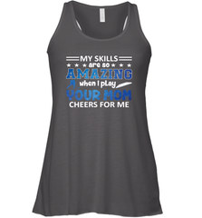 HOCKEY Yours Mom Cheers For Me Women's Racerback Tank Women's Racerback Tank - HHHstores