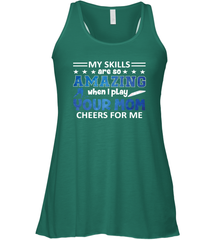 HOCKEY Yours Mom Cheers For Me Women's Racerback Tank Women's Racerback Tank - HHHstores