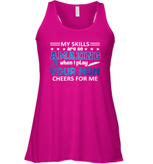 HOCKEY Yours Mom Cheers For Me Women's Racerback Tank Women's Racerback Tank - HHHstores