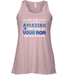 HOCKEY Yours Mom Cheers For Me Women's Racerback Tank Women's Racerback Tank - HHHstores