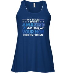 HOCKEY Yours Mom Cheers For Me Women's Racerback Tank Women's Racerback Tank - HHHstores