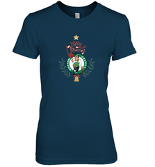 NBA Boston Celtics Logo merry Christmas gilf Women's Premium T-Shirt Women's Premium T-Shirt - HHHstores