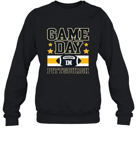 NFL Pittsburgh PA. Game Day Football Home Team Crewneck Sweatshirt Crewneck Sweatshirt / Black / S Crewneck Sweatshirt - HHHstores