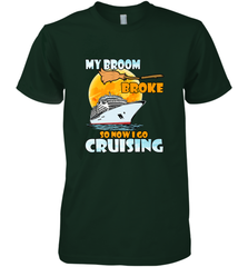 My broom broke so now i go cruising halloween witch Men's Premium T-Shirt Men's Premium T-Shirt - HHHstores