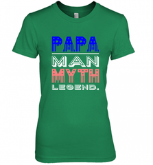 Papa Man Myth Legend Father's Day Dad Veteran Women's Premium T-Shirt Women's Premium T-Shirt - HHHstores