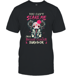 You can't Scare Me I'm Breast Cancer Survivor Elephant Funny Men's T-Shirt