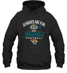 Sundays Are For Jesus and Jacksonville Funny Football Hooded Sweatshirt Hooded Sweatshirt - HHHstores