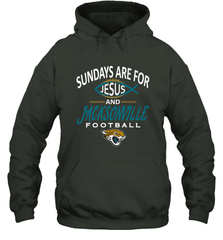 Sundays Are For Jesus and Jacksonville Funny Football Hooded Sweatshirt Hooded Sweatshirt - HHHstores