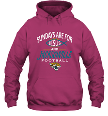 Sundays Are For Jesus and Jacksonville Funny Football Hooded Sweatshirt Hooded Sweatshirt - HHHstores