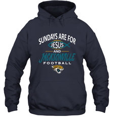 Sundays Are For Jesus and Jacksonville Funny Football Hooded Sweatshirt Hooded Sweatshirt - HHHstores