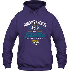 Sundays Are For Jesus and Jacksonville Funny Football Hooded Sweatshirt Hooded Sweatshirt - HHHstores