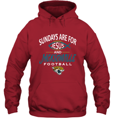 Sundays Are For Jesus and Jacksonville Funny Football Hooded Sweatshirt Hooded Sweatshirt - HHHstores