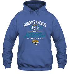 Sundays Are For Jesus and Jacksonville Funny Football Hooded Sweatshirt Hooded Sweatshirt - HHHstores