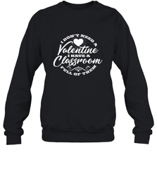 Valentine's Day Teacher School classroom Art Heart Lover Crewneck Sweatshirt Crewneck Sweatshirt - HHHstores