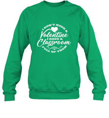 Valentine's Day Teacher School classroom Art Heart Lover Crewneck Sweatshirt Crewneck Sweatshirt - HHHstores