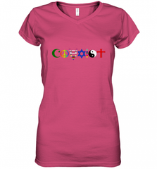 Coexist Women's V-Neck T-Shirt Women's V-Neck T-Shirt - HHHstores