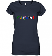 Coexist Women's V-Neck T-Shirt Women's V-Neck T-Shirt - HHHstores