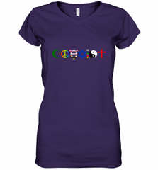 Coexist Women's V-Neck T-Shirt Women's V-Neck T-Shirt - HHHstores