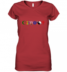 Coexist Women's V-Neck T-Shirt Women's V-Neck T-Shirt - HHHstores