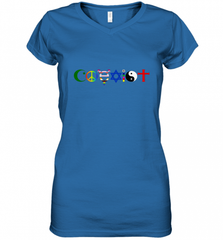 Coexist Women's V-Neck T-Shirt Women's V-Neck T-Shirt - HHHstores