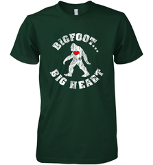 Bigfoot Heart Valentine's Day Lover Art Graphics Great Gift Men's Premium T-Shirt Men's Premium T-Shirt - HHHstores