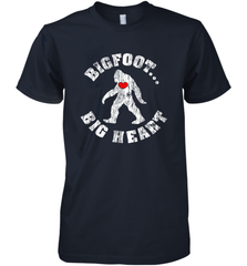 Bigfoot Heart Valentine's Day Lover Art Graphics Great Gift Men's Premium T-Shirt Men's Premium T-Shirt - HHHstores