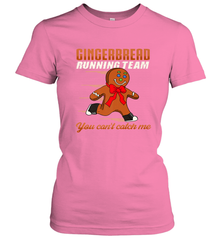 Christmas Gingerbread Man Cookie Gingerbread Running Team Women's T-Shirt Women's T-Shirt - HHHstores