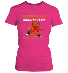 Christmas Gingerbread Man Cookie Gingerbread Running Team Women's T-Shirt Women's T-Shirt - HHHstores