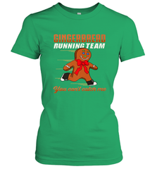 Christmas Gingerbread Man Cookie Gingerbread Running Team Women's T-Shirt Women's T-Shirt - HHHstores