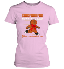 Christmas Gingerbread Man Cookie Gingerbread Running Team Women's T-Shirt Women's T-Shirt - HHHstores