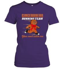 Christmas Gingerbread Man Cookie Gingerbread Running Team Women's T-Shirt Women's T-Shirt - HHHstores