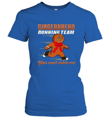 Christmas Gingerbread Man Cookie Gingerbread Running Team Women's T-Shirt Women's T-Shirt - HHHstores