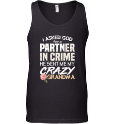 God sent me Crazy Grandma Partner in crime Men's Tank Top