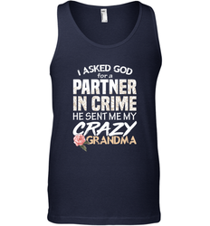 God sent me Crazy Grandma Partner in crime Men's Tank Top