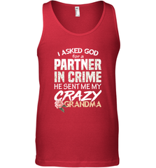 God sent me Crazy Grandma Partner in crime Men's Tank Top Men's Tank Top - HHHstores