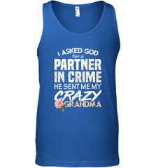 God sent me Crazy Grandma Partner in crime Men's Tank Top Men's Tank Top - HHHstores