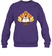 Cool Thanksgiving Football Shirt _ Gobble Player Turkey Gift Crewneck Sweatshirt Crewneck Sweatshirt - HHHstores