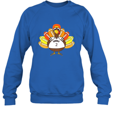 Cool Thanksgiving Football Shirt _ Gobble Player Turkey Gift Crewneck Sweatshirt Crewneck Sweatshirt - HHHstores