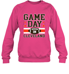 NFL Cleveland Game Day Football Home Team Colors Crewneck Sweatshirt Crewneck Sweatshirt - HHHstores