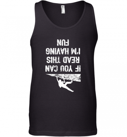 Funny Rock Climbing T Shirt Free Climbing Men's Tank Top Men's Tank Top / Black / XS Men's Tank Top - HHHstores
