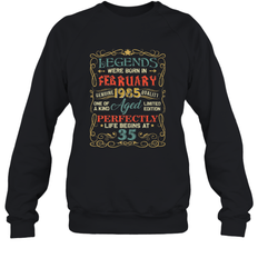 Legends Were Born In FEBRUARY 1985 35th Birthday Gifts Crewneck Sweatshirt
