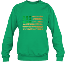 American Flag Green Shamrock Shirt St Patricks Day Crewneck Sweatshirt Crewneck Sweatshirt - HHHstores
