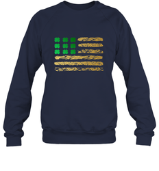 American Flag Green Shamrock Shirt St Patricks Day Crewneck Sweatshirt