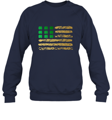 American Flag Green Shamrock Shirt St Patricks Day Crewneck Sweatshirt Crewneck Sweatshirt - HHHstores