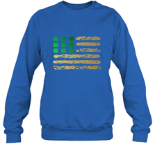 American Flag Green Shamrock Shirt St Patricks Day Crewneck Sweatshirt Crewneck Sweatshirt - HHHstores
