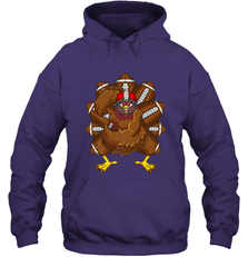 Cool Turkey Football Feathers Funny Thanksgiving Sports Hooded Sweatshirt Hooded Sweatshirt - HHHstores