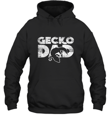 Vintage Gecko Dad  Animal Daddy Fathers Day Gecko Hooded Sweatshirt Hooded Sweatshirt - HHHstores
