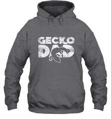 Vintage Gecko Dad  Animal Daddy Fathers Day Gecko Hooded Sweatshirt Hooded Sweatshirt - HHHstores