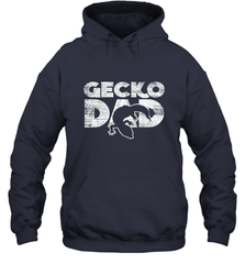 Vintage Gecko Dad  Animal Daddy Fathers Day Gecko Hooded Sweatshirt Hooded Sweatshirt - HHHstores