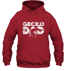 Vintage Gecko Dad  Animal Daddy Fathers Day Gecko Hooded Sweatshirt Hooded Sweatshirt - HHHstores